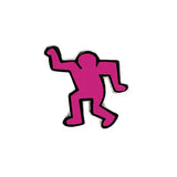 Keith Haring Dancing Man Pin - Pink