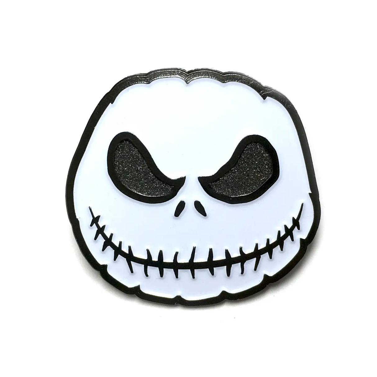 Glowing Halloween Skull Enamel Pin