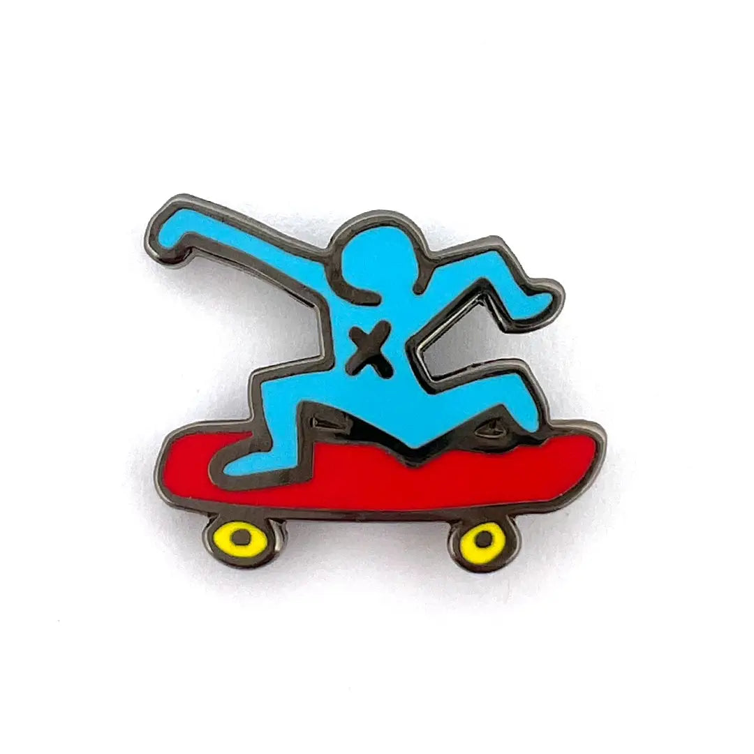 Keith Haring Skateboard Pin