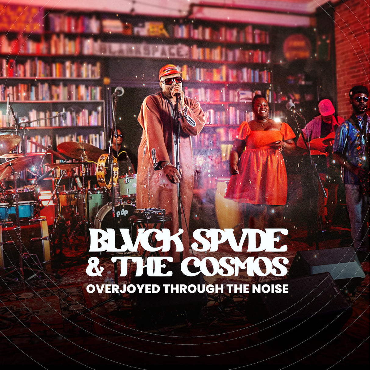 Blvck Spvde & The Cosmos - Overjoyed Through The Noise LP (Space Red and Blue Swirl Vinyl)