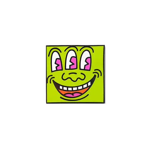 Keith Haring - Green 3 Eyed Monster Pin