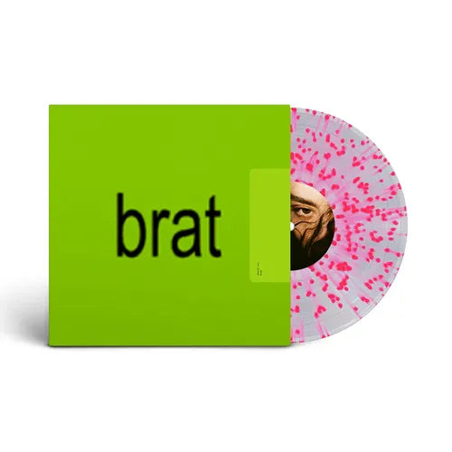 Charli XCX - BRAT LP (Indie Exclusive Clear Pink Splatter Vinyl)