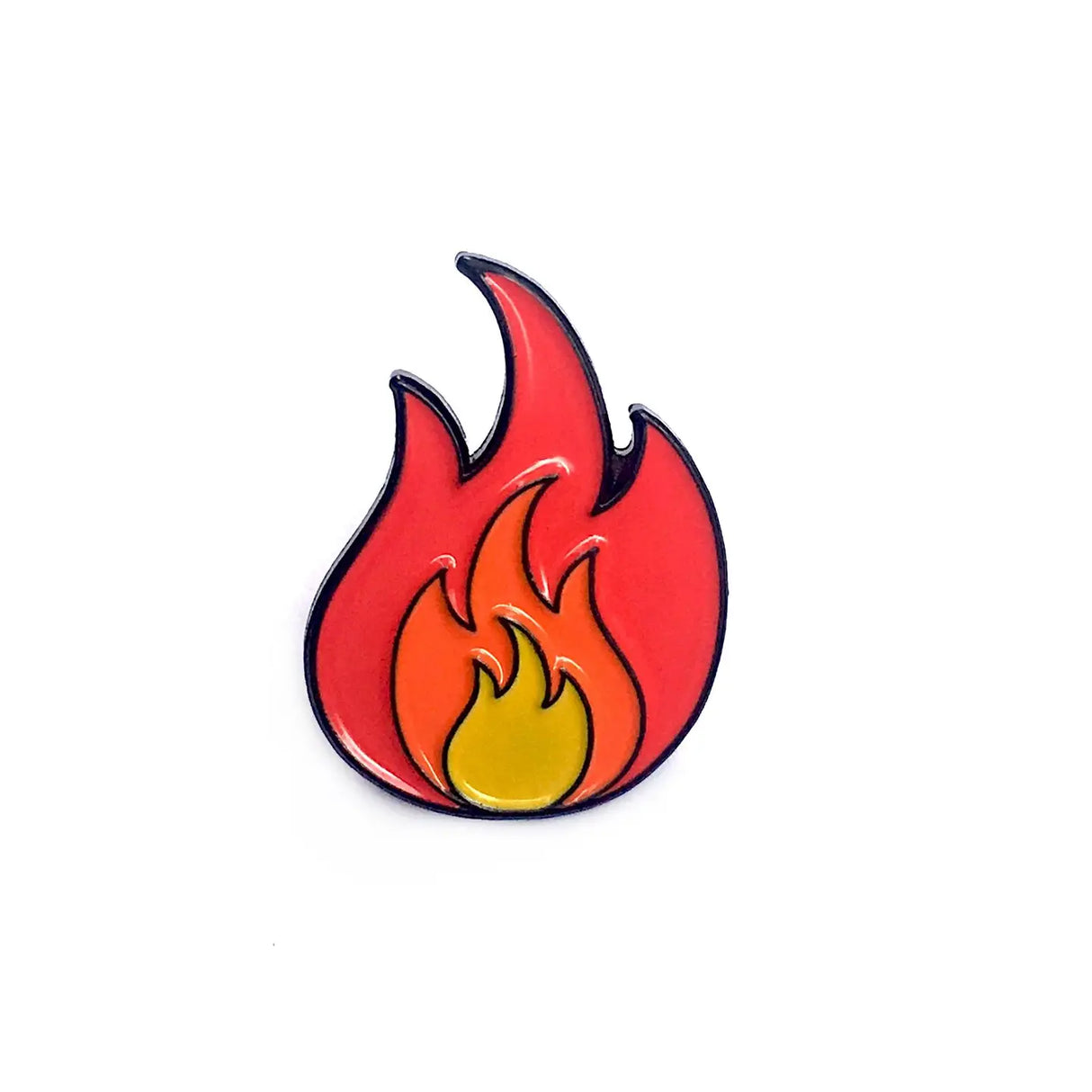 Fire Emoji Enamel Pin