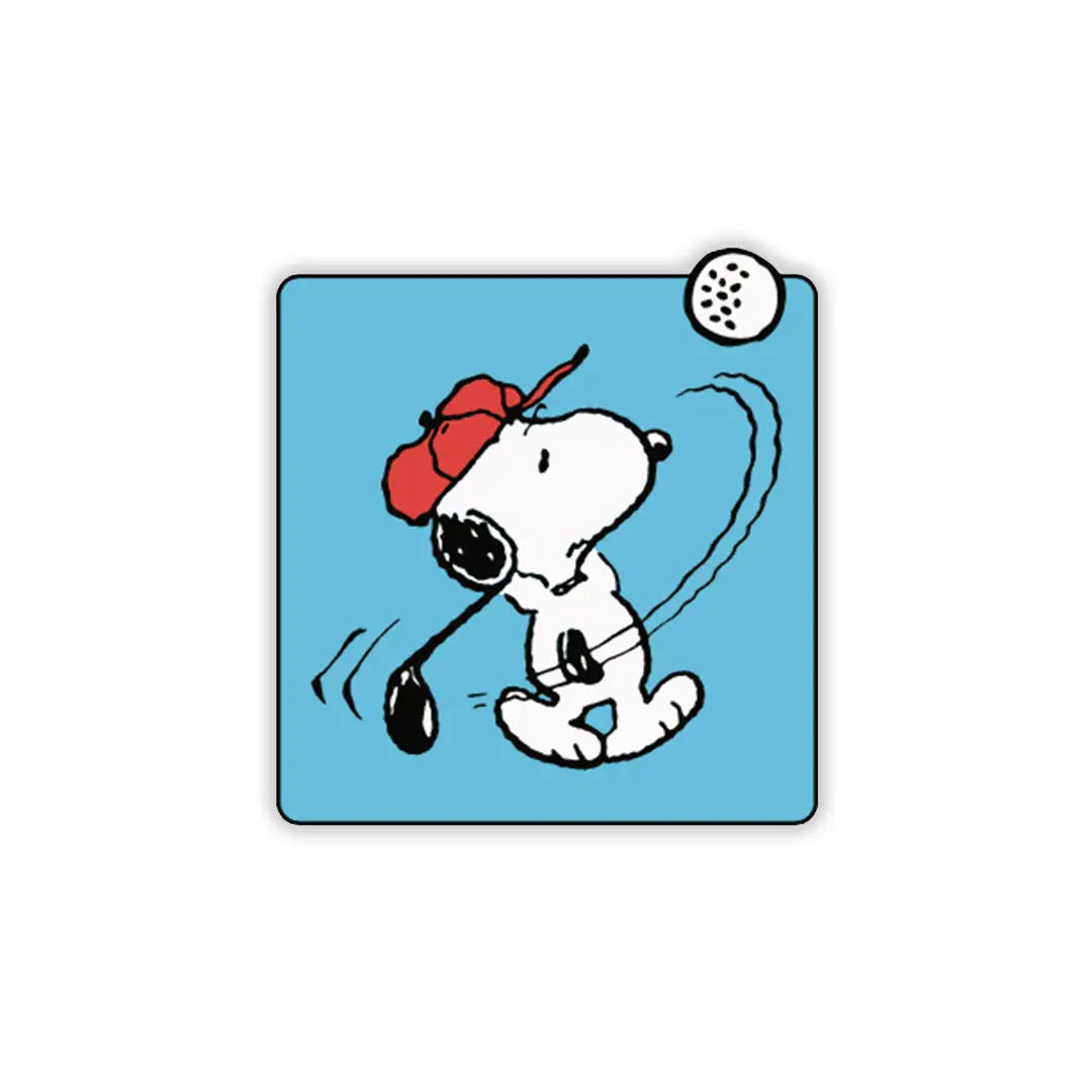 Snoopy Golfing Pin