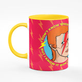 David Bowie Yellow Mug