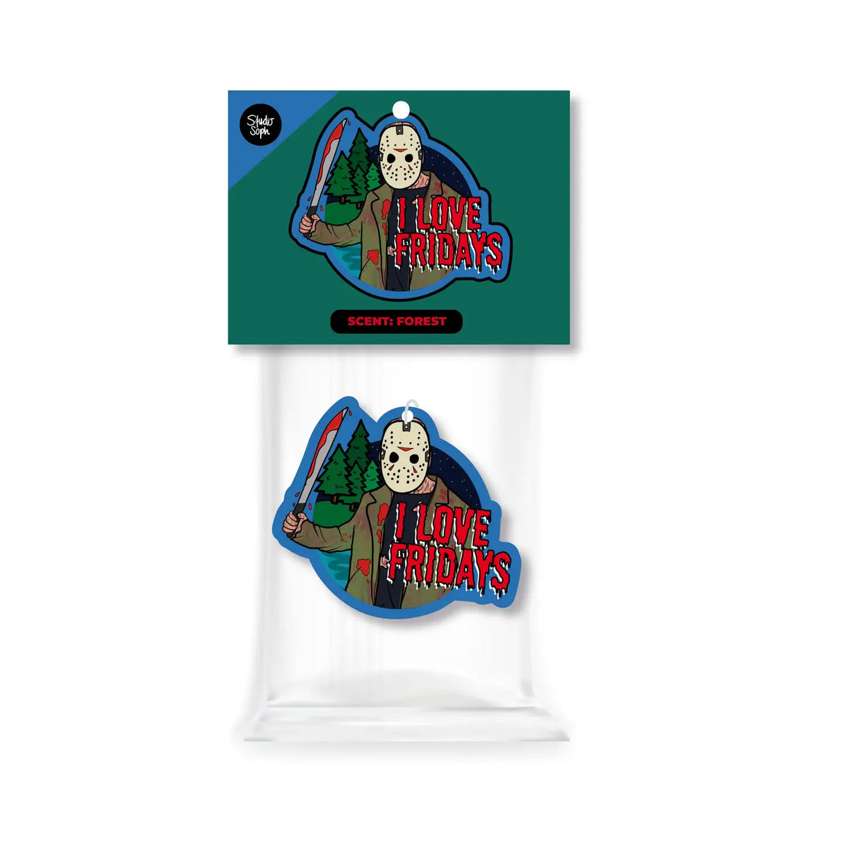 I Love Fridays Jason Halloween Air Freshener