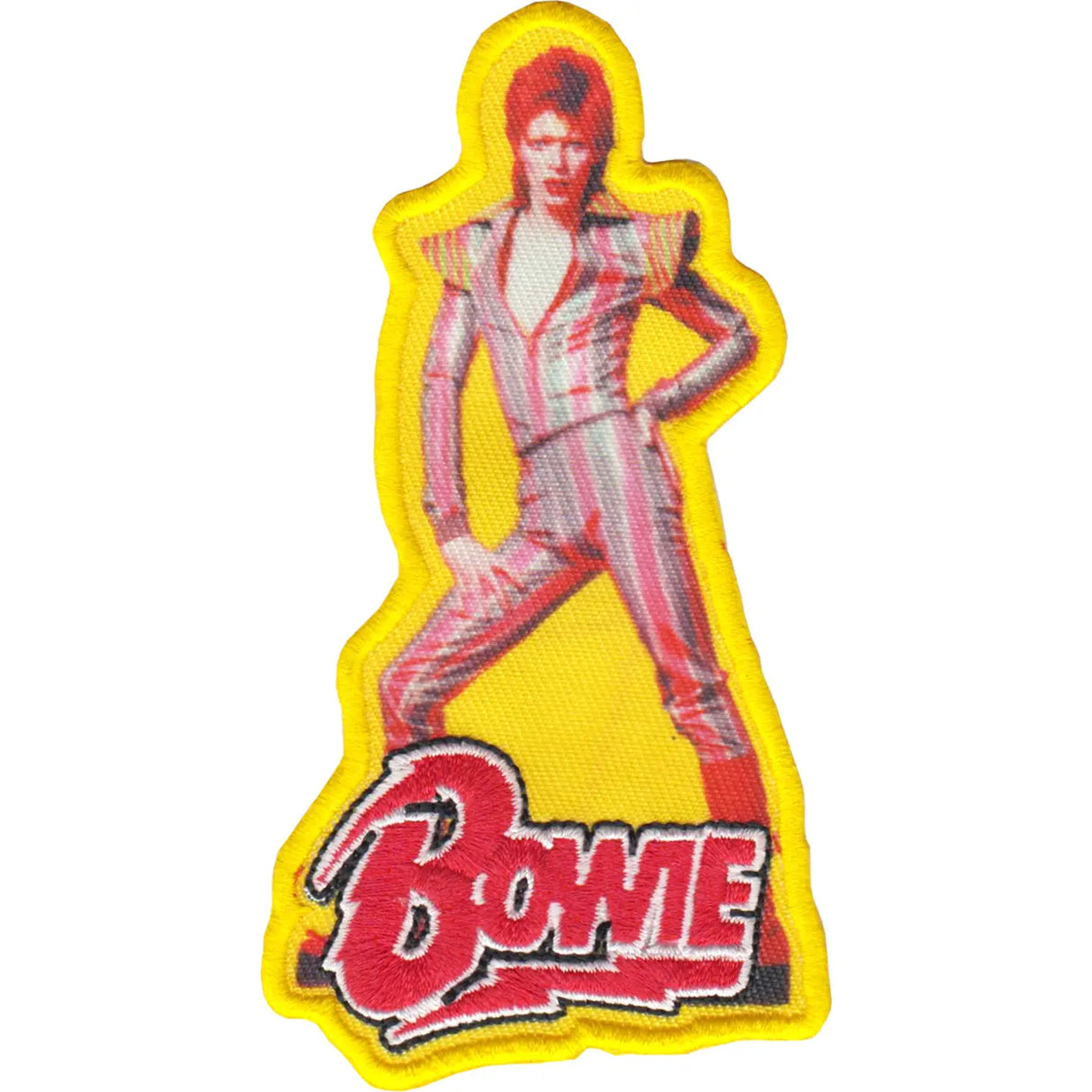 David Bowie - Aladdin Sane with Logo On Yellow