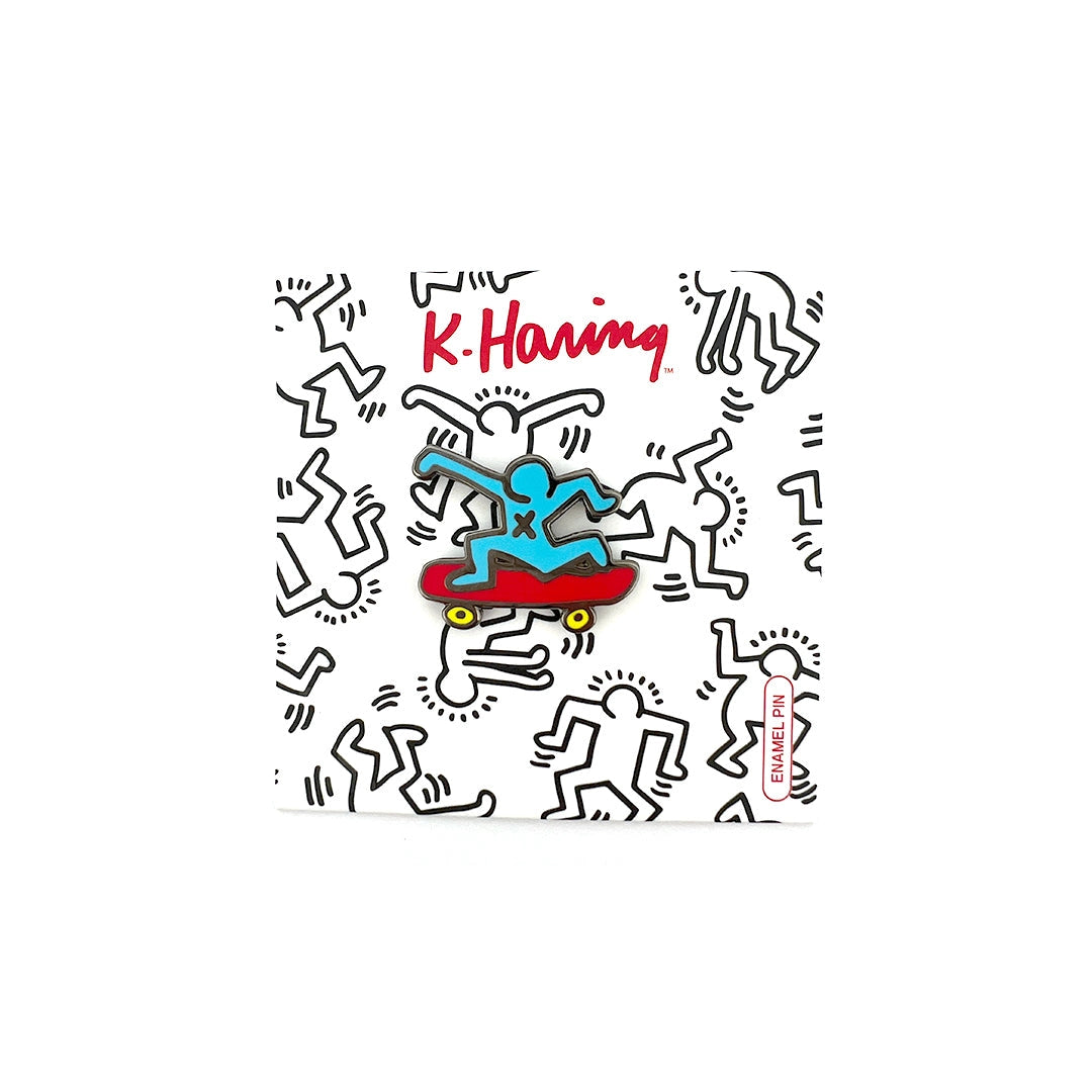 Keith Haring Skateboard Pin