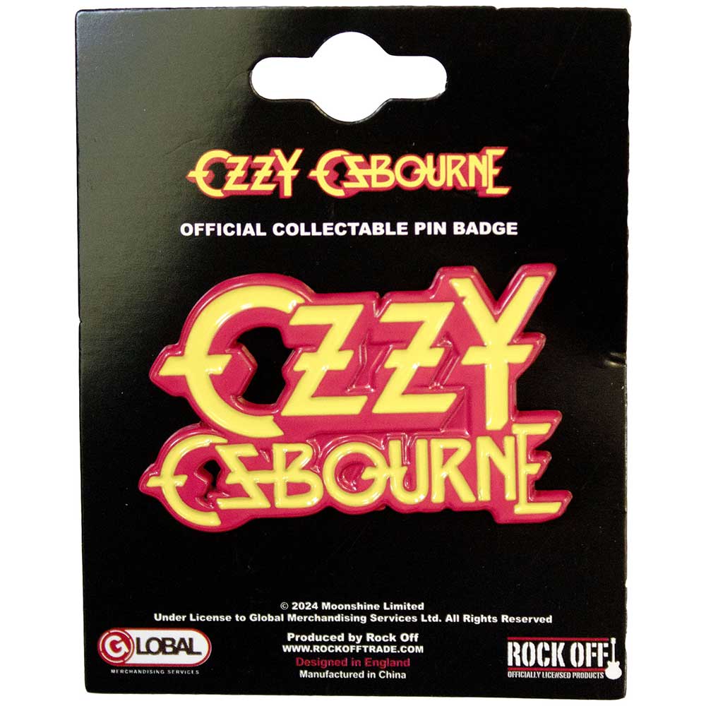 Ozzy Osbourne Pin Badge - Stacked Logo