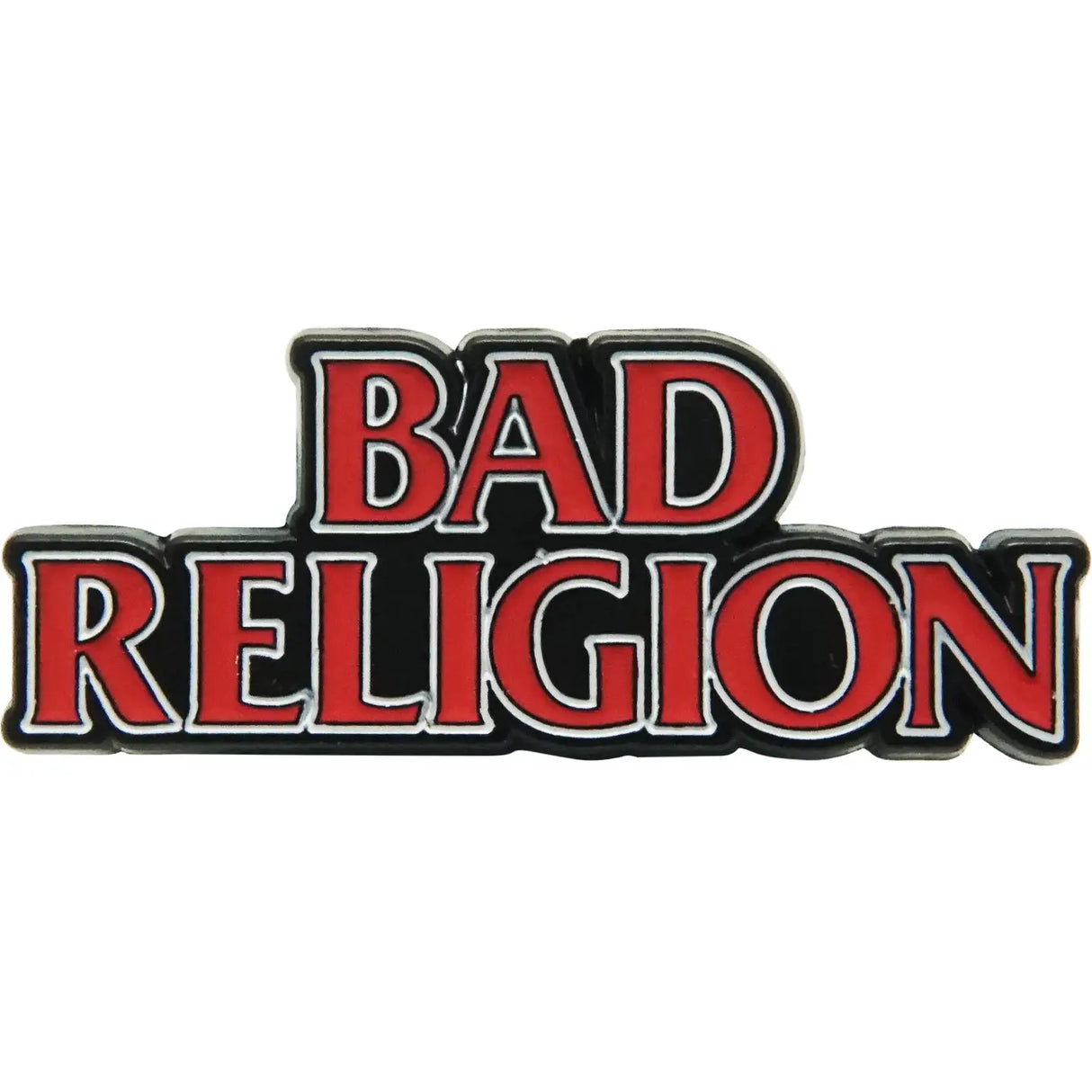 Bad Religion - Classic Red and Black Logo Enamel Pin