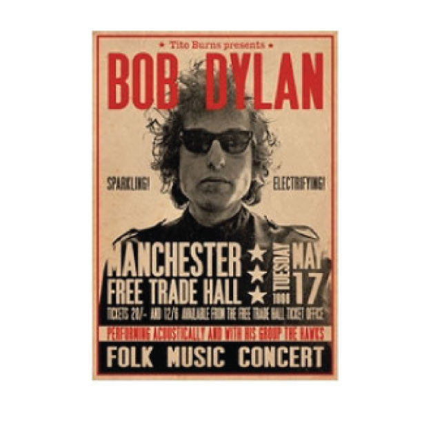 Bob Dylan Manchester Poster