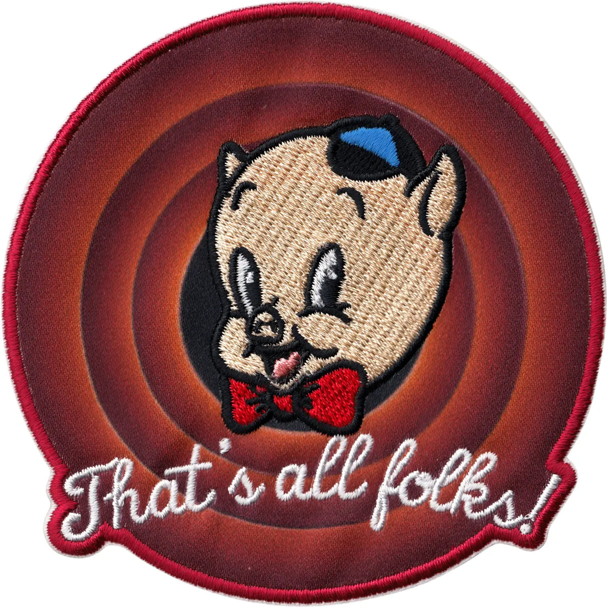 Looney Tunes - Porky Pig "That's All Folks!" Patch