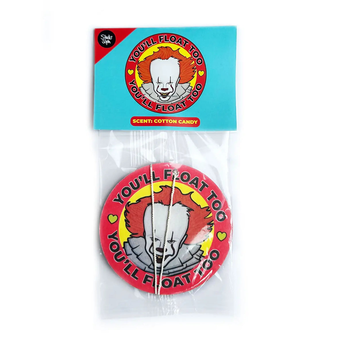 You'll Float Too It Clown Halloween Air Freshener