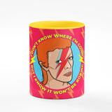 David Bowie Yellow Mug