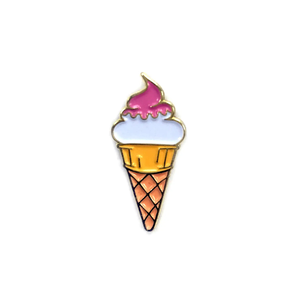 Ice Cream Cone Food Enamel Pin