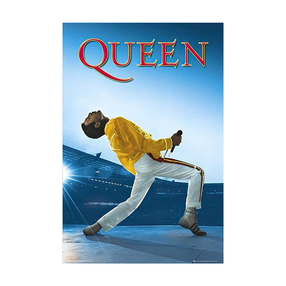 Queen Freddie Wembley Poster