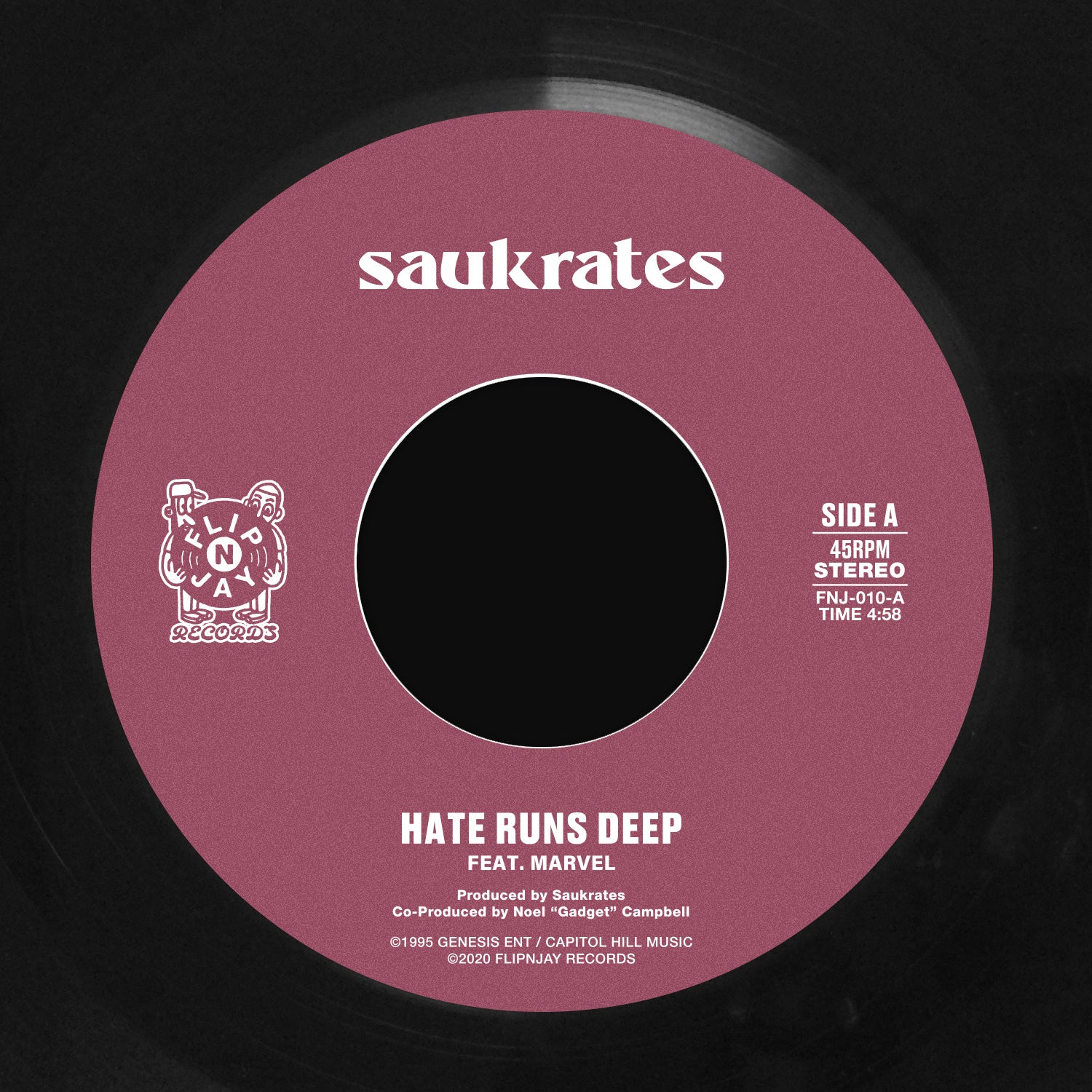 Saukrates - Hate Runs Deep 7-Inch