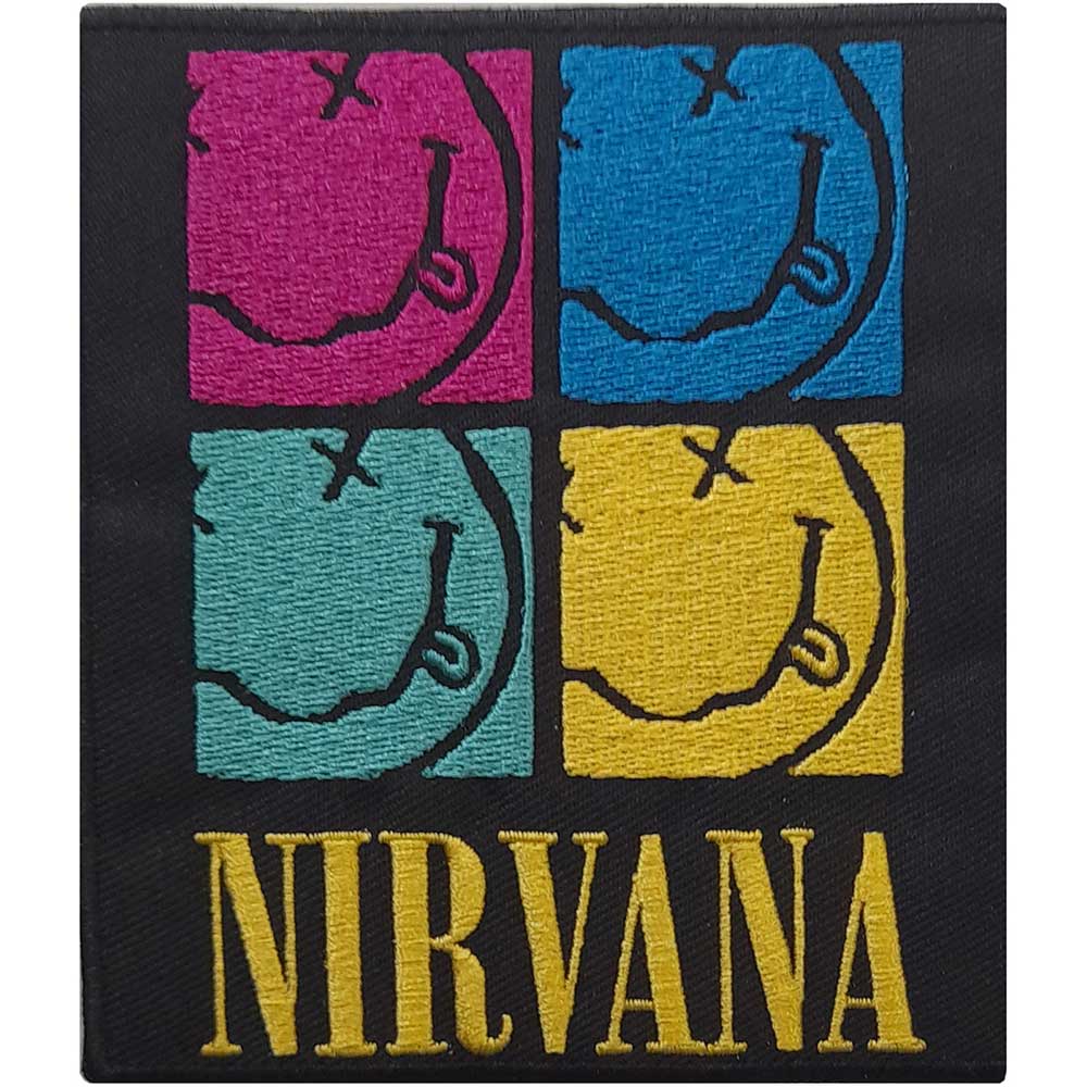 Nirvana Standard Patch - Smiley Squares